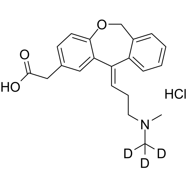 Olopatadine-d3 hydrochloride (Olopatadine d3 hydrochloride (hydrochloride)) 1331635-21-2
